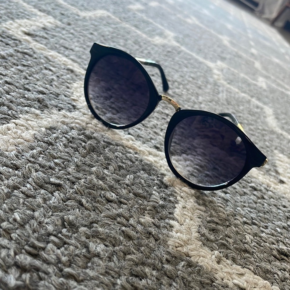 black and gold sunglasses